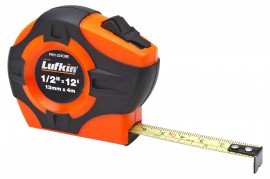 Lufkin PHV1024CMEN Yellow Clad Power Return Tape Measure, &amp;frac12;&amp;quot; x 4 m/13&#039;, A20 blade-