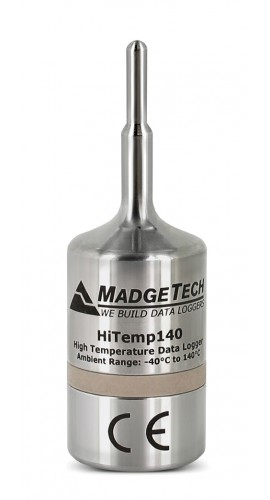MadgeTech HiTemp140-5 .25-TD Enregistreur de donn&amp;eacute;es de haute temp&amp;eacute;rature avec sonde &amp;agrave; diam&amp;egrave;tre de transition de 133.35 mm-