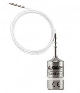 MadgeTech HiTemp140-FPST-12-KR High Temperature Data Logger with 12&quot; flexible RTD probe, stainless steel tip, key ring end cap, 284°F-