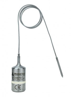 MadgeTech HiTemp140-PT-5-KR High Temperature Data Logger with 24" bendable probe, 5" piercing tip, key ring end cap, 284°F-