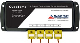 MadgeTech QuadTemp Temperature Data Logger-