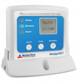 MadgeTech RFRHTemp2000A Enregistreur de donn&amp;eacute;es de temp&amp;eacute;rature et d&#039;humidit&amp;eacute; sans fil avec &amp;eacute;cran ACL-