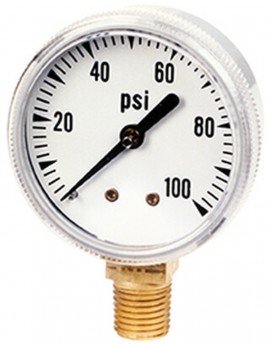 Ametek M&amp;G T-605 Test Gauge, 4½", 0 to 4000 kPa-