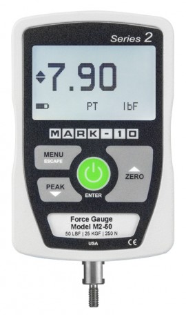 Mark-10 M2-2 Series 2 Economical Digital Force Gauge, 2 x 0.002 lbF-