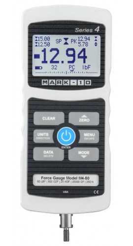Mark-10 M4-100 Series 4 Advanced Digital Force Gauge, 100 x 0.05 lbF-