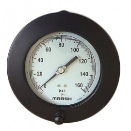 Marsh H2054 Precision Pressure Test Gauge, 3.5", 0 to 200 psi-