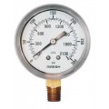 Marsh J8860 General Service Gauge, 3.5&amp;quot; Dial, 0 to 400 psi, 1/4&amp;quot; NPT U-Clamp-