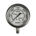 Marsh X32514P Severe Service Gauge, 0 to 1500 psi, Copper Alloy, 1/4&amp;quot; Lower-