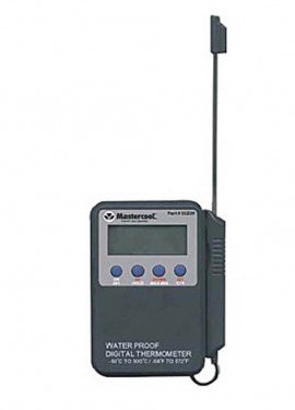 Mastercool 52229 Handheld Waterproof Thermometer with Digital Display-