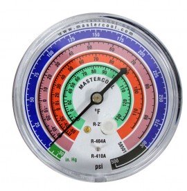 Mastercool 58501 Manom&amp;egrave;tre de remplacement pour frigorig&amp;egrave;nes R22, R404 A et R410 A, c&amp;ocirc;t&amp;eacute; basse pression, 79.38 mm-