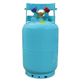 Mastercool 64010 Refrigerant Recovery Cylinder without float switch, 30 lbs, 1/4&quot; FL-M, blue-