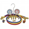 Mastercool 66773 Brass Manifold, R12/R134a, 72" hoses-