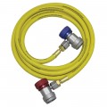 Mastercool 69889-SF HA A/C System Flush Hose Assembly with 8&#039; hose, R134a-