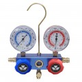 Mastercool 85103 2-Way Aluminum Block Manifold Gauge Set with 2-1/2&amp;quot; gauges, less hoses, R134a-