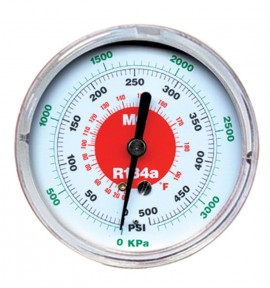 Mastercool 86500 3-1/8&amp;quot; Gauge, high side, R134a-