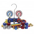 Mastercool 89661-AYF Dual Aluminum Manifold Gauge Set with 60&quot; hoses, 2-1/2&quot; gauges, R1234yf and R134a-