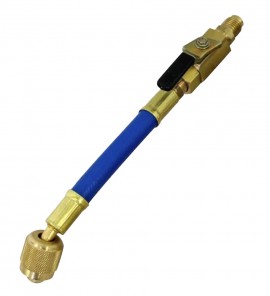 Mastercool 90263 Vanne d'arr&amp;ecirc;t droite et manuelle, bleue, 1/4 x 1/4&amp;quot;-