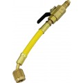 Mastercool 90264 Straight and Manual Shut-Off Valve, yellow,  1/4 x 1/4&quot;-