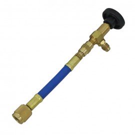 Mastercool 90269 Manual Shut-Off Valve, 90°, blue, 1/4 x 1/4&quot;-
