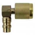 Mastercool 90333-UV Automatic Shut-Off Valve, 90°, 13mm-M x 1/4&quot; FFL-