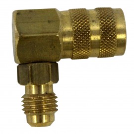 Mastercool 90340 Ford Adapter, high side, 90˚, 1/4&quot; MFL x 1/8&quot; FFL-