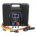 Mastercool 99926-BT-EU 2-Way Spartan Smart Digital Manifold with 60&amp;quot; high-pressure hoses, clamp, and 2 x straight adapter fittings-
