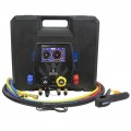Mastercool 99946-BT 4-Way Spartan Smart Digital Manifold with 3 x 60&amp;quot; high-pressure hoses, 1 x 60 &amp;quot; black vacuum hose, and clamp-