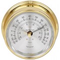 Maximum Criterion CRA Outside Temperature Instrument, Brass Case and Silver Dial-