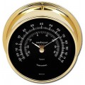 Maximum Criterion CRB Outside Temperature Instrument, Brass Case and Black Dial-