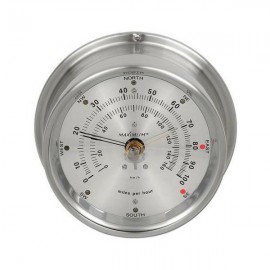 Maximum Maestro MAAN Analog Wind Speed and Direction Instrument, Nickel Case and Silver Dial-
