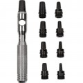 Mayhew Tools 66012 Hollow Punch Set, 10-Piece, fractional-