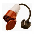 Megger 1000-767 4-Pin-to-BS 16A Adapter Lead, 415V-