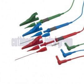 Megger 1001-975B 3-Wire Fused Lead Set, Blue/Red/Green -