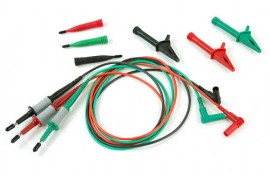 Megger 1007-155 Replacement Test Lead Set, Red/Black/Green, 9.5 Plug-