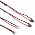 Megger 242005-7 Duplex Test Leads; 0.5&quot; Kelvin Clips; Silver plated&quot;-