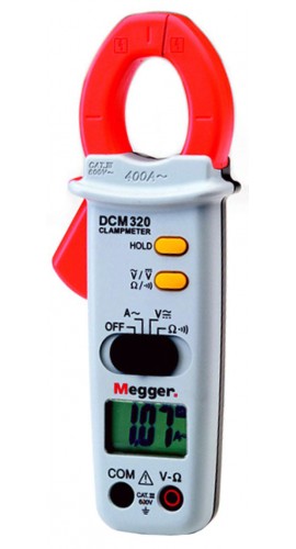 Megger DCM320-EN (1000-304) AC Digital Clamp Meter 400A 600V-