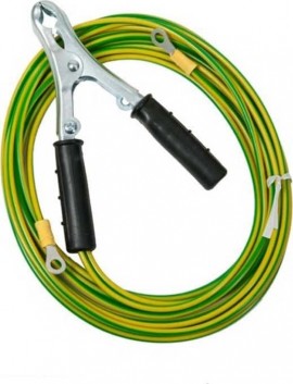 Megger GA-00200 Protective Ground Cable for the MOM3, 16&#039;,  yellow/green-