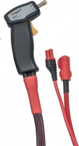 Megger GA-00390 Test Cable with Kelvin probe with trigger button for the MOM3, red, 4', 16 mm<sup>2</sup>-