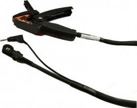 Megger GA-00392 Test Cable with Kelvin clamp for the MOM3, 10', black, 16 mm<sup>2</sup>-