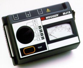 Megger MJ15 Series Analog 5kV Insulation Testers-
