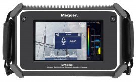 Megger MPAC128 S&amp;eacute;rie Cam&amp;eacute;ra d&#039;imagerie acoustique, 2 &amp;agrave; 48 kHz, 1024 x 600-