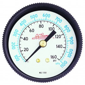 Milton 1191 Pressure Gauge, 0 to 160 psi, ¼" NPT-