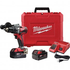 Milwaukee 2902-22 Hammer Drill Driver Kit, ½", 18 V-