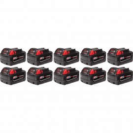 Milwaukee 48-11-1851 M18 Battery, 18 V, 5 Ah-