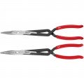 Milwaukee 48-22-6542 Ensemble de pinces &amp;agrave; long bec, lot de 2, bec droit et bec &amp;agrave; 45&amp;deg;-