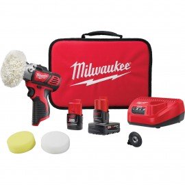 Milwaukee ML2438-22X Ensemble polisseuse/ponceuse &amp;agrave; vitesse variable, 12 V, 2800/8300 rpm-
