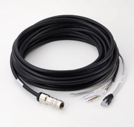 Mitutoyo 02AQL388 Power and Ethernet Cable w/ 90&amp;deg; Connector,15M-