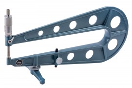 Mitutoyo 118-107 Series 118 Sheet Metal Micrometer, 0 to 1&amp;quot;, 13&amp;quot; throat-