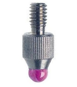 Mitutoyo 120047 Tige de rallonge &amp;agrave; pointe sph&amp;eacute;rique, rubis non rainur&amp;eacute;, 7.3 mm-