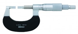 Mitutoyo 122-102-10 Blade Micrometer Hardened Steel, 25 to 50 mm-